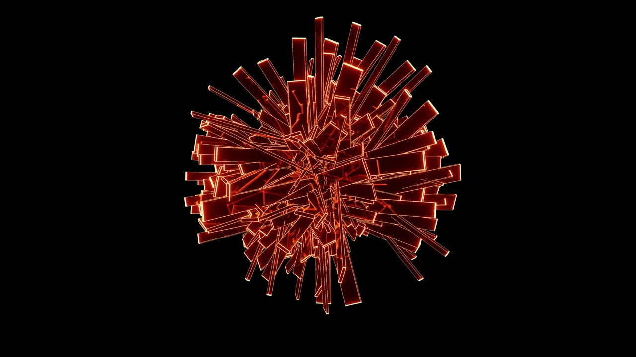은 유리로 된 반이는 직사각형을 회전하여 휴일과 콘서트를 장식하고 아름다운 비디오에서 소리를 시각화하십시오.