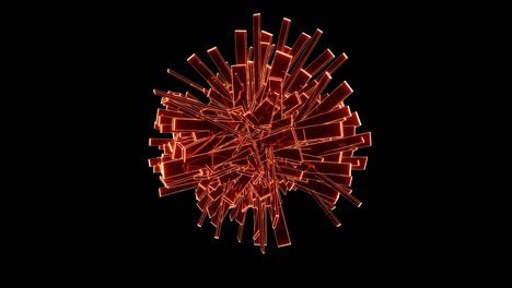 Rotating glossy rectangles of red glass to decorate holidays and concerts, VJ. To visualize the sound in your beautiful videos.