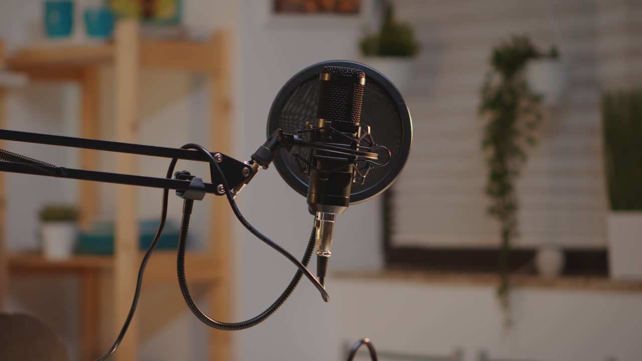 micrófono de radiodifusión profesional