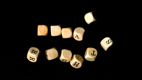 human rights dice falling together