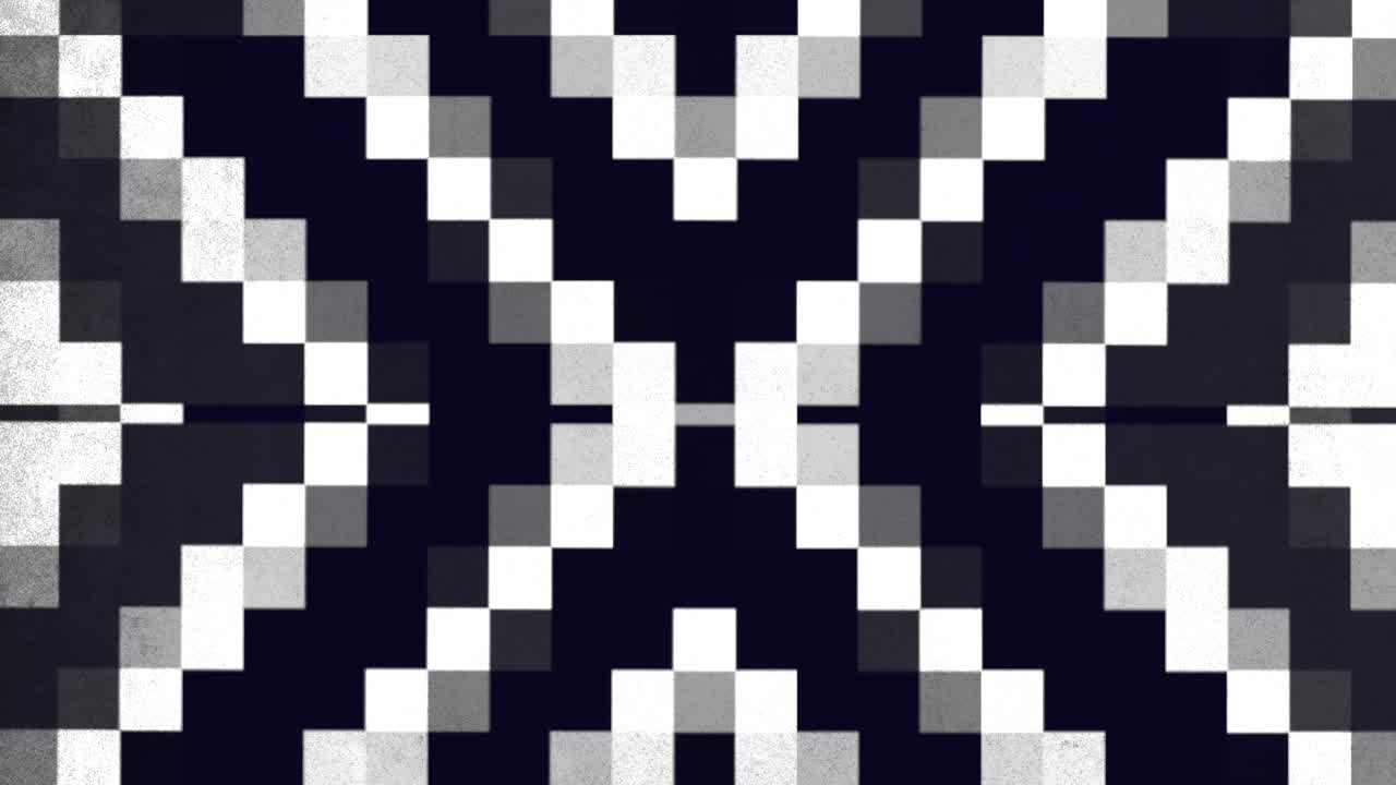 A Black And White Pixels Pattern