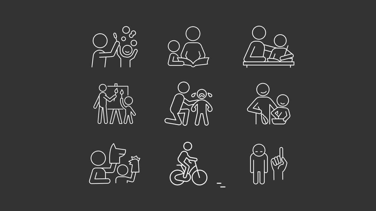 Parenting and Childcare Icons
