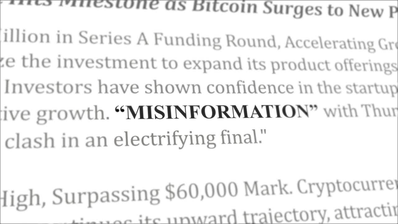 다른 기사 들 의 잘못 된 정보 뉴스 헤드 라인