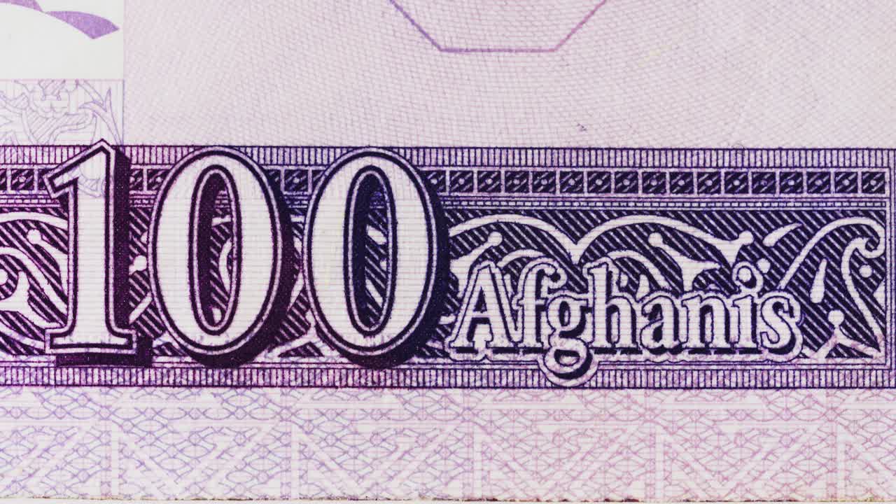 Stop motion of collectible paper money from around the globe with visible currency names