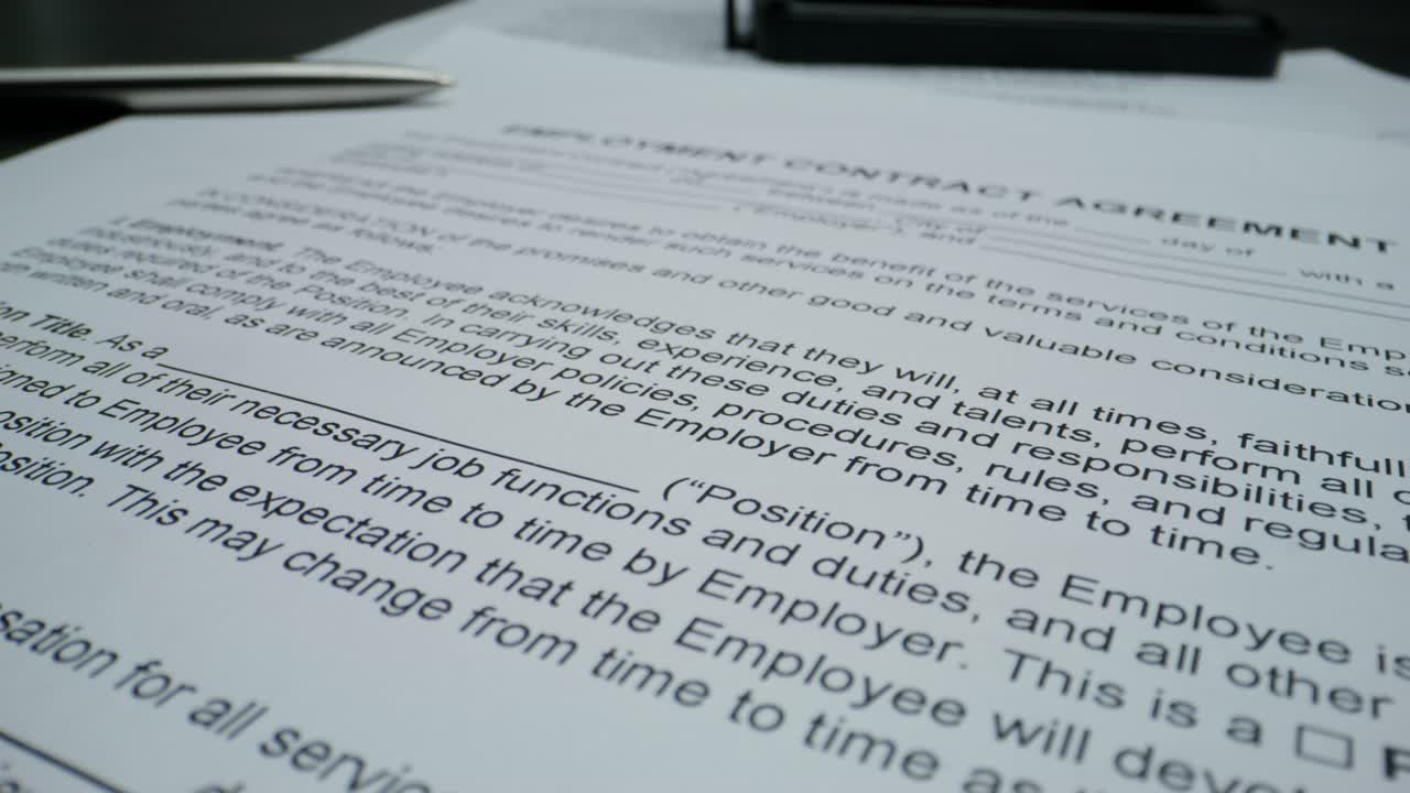 Employment Contract Documents