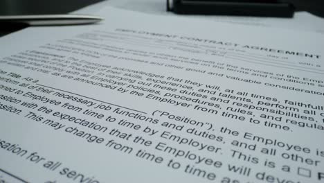 employment contract documents