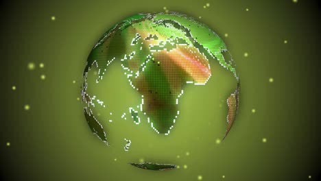 animación digital del globo terrestre girando. tecnología de fondo de noticias animación del globo terrenal.