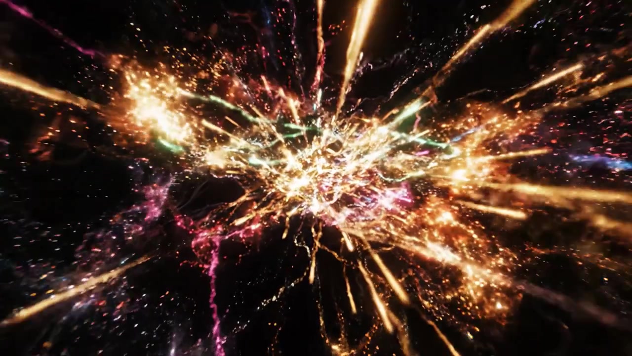 A Journey from Darkness to the Vibrant Burst of Light: Exploring the Transformative Motion of Energetic Particles in a Hypothetical Cosmic Landscape