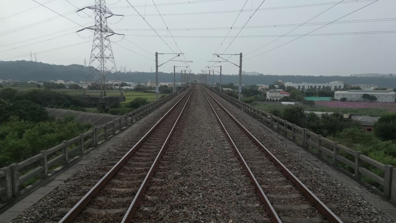 Train Tracks on a Bridge