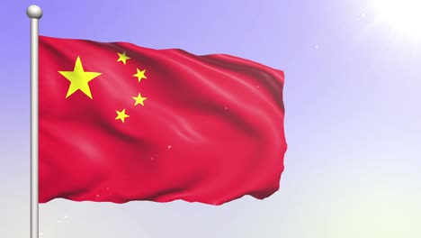bandera de china (con bucle)