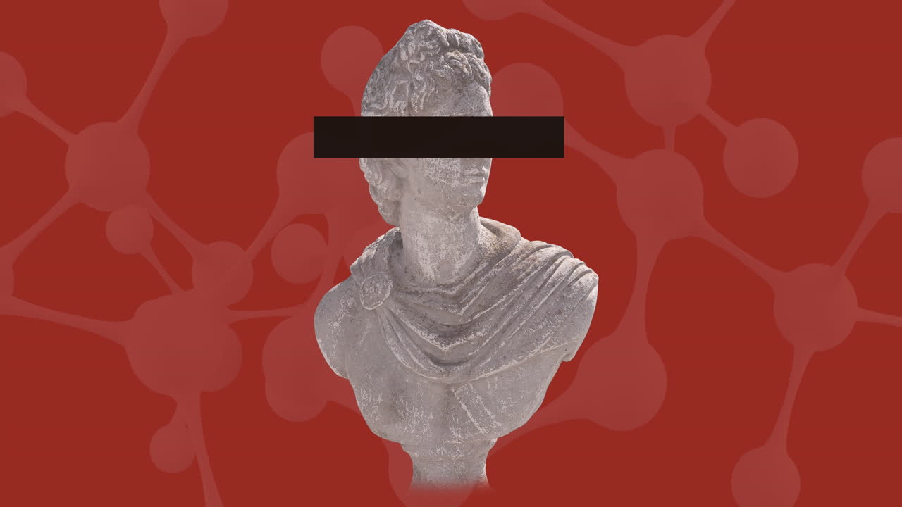 간섭의 애니메이션과 분자 위의 검은색 막대기