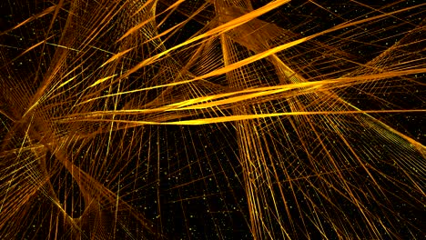 movement of the gold line. abstract motion