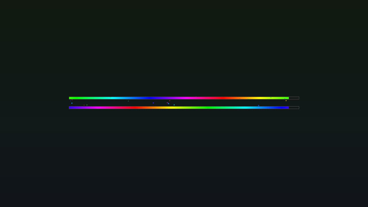 A colorful progress bar and loading bar created for video makers. The design has a smooth gradient with vibrant colors. It is intended for enhancing digital content