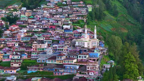 tomada de cerca de la aldea de nepal van java