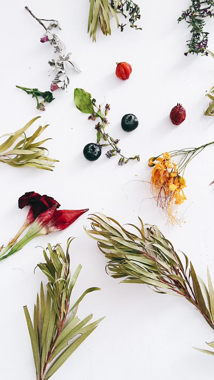 Dried Flowers and Berries Arrangement