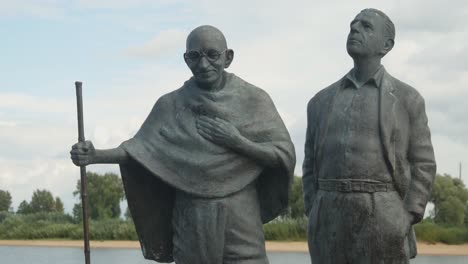 mahatma gandhi and dr. hermann kallenbach monument