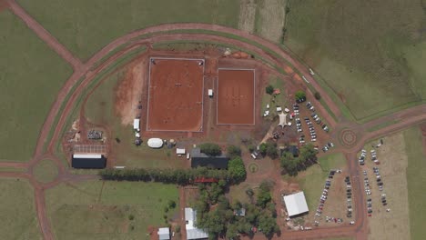 Aerial-View-of-Showjumping-barn-from-above