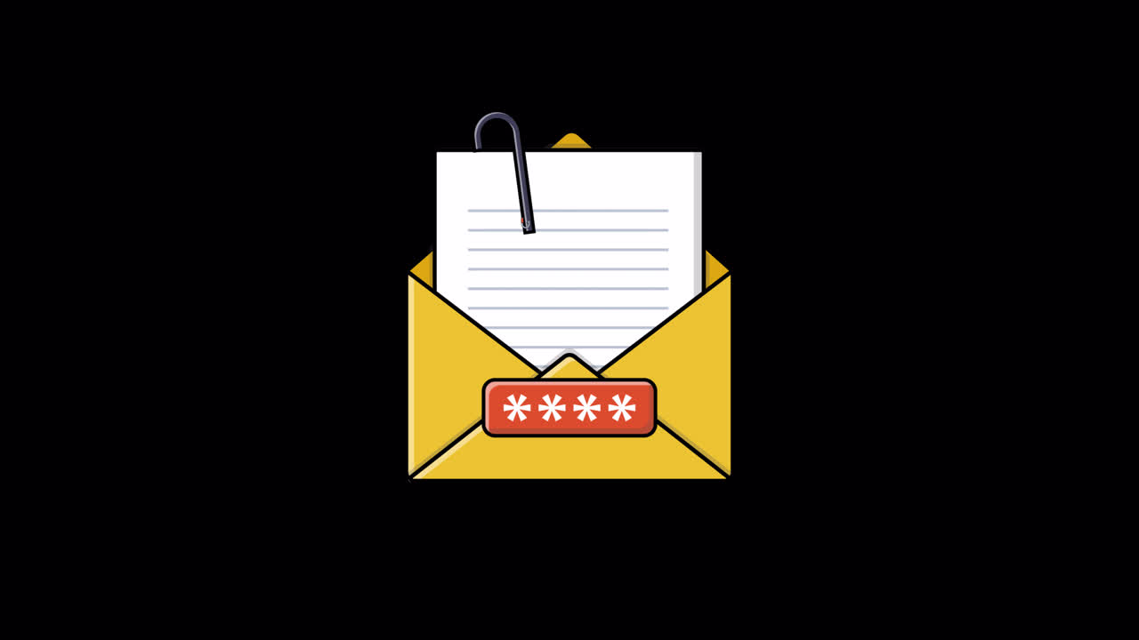 Animated Phishing Email with Password and Fishing Hook
