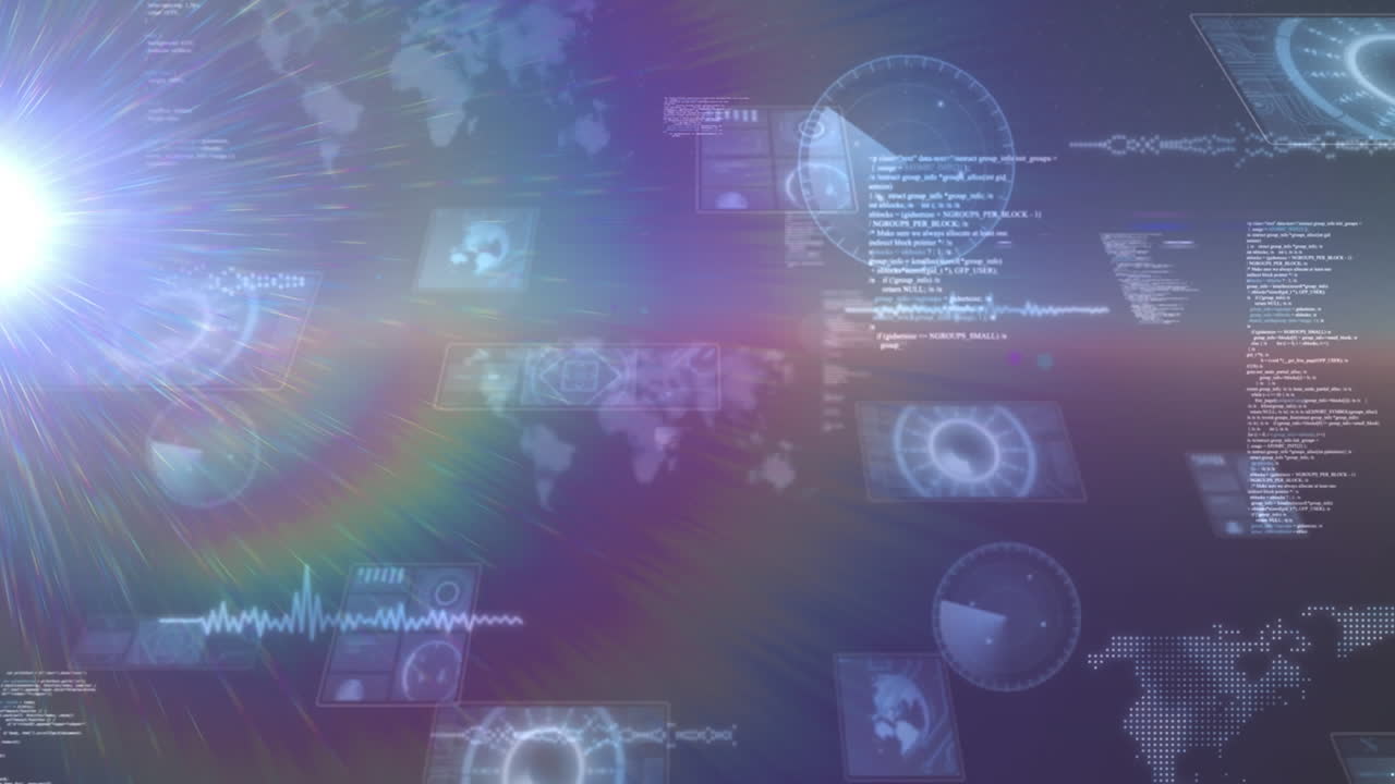 데이터 처리 및 스 스캔의 애니메이션