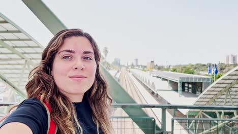solo traveler exploring a city by public transport