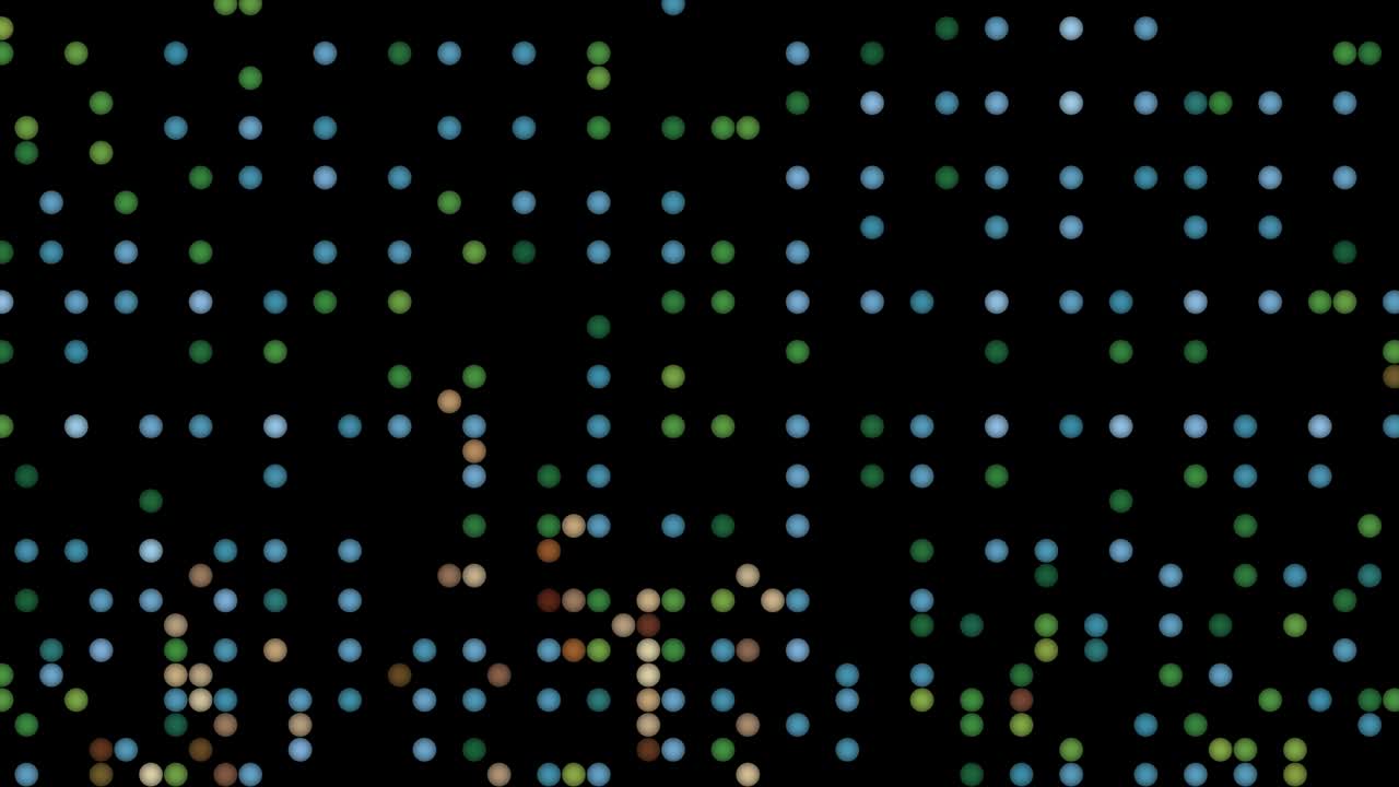 요소 밖으로  아브스트랙트 디지털 스포트 라이트 빠른 박이는 신선한 지평선 톤 색상 검은 화면에서 천천히 회전