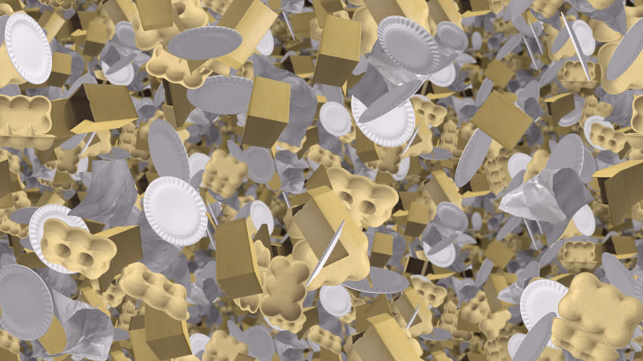 reciclaje de vertederos basura papel bucle azulejos fondo giratorio