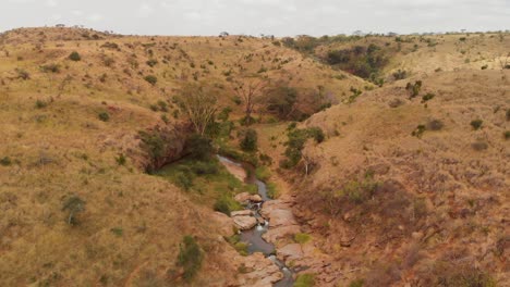 Aerial-view-of-the-sacred-Mount-Ololokwe-of-the-Samburu-people-in-Northern-Kenya