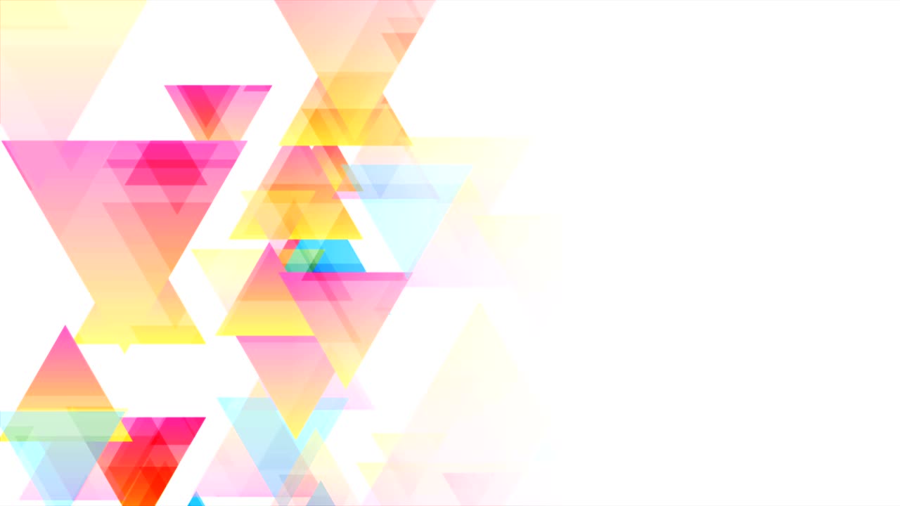 다채로운 파스텔 삼각형 추상 기술 낮은 폴리 모션 배경