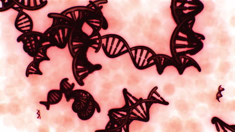 estructura de la molécula espiral de la hélice del gen dna