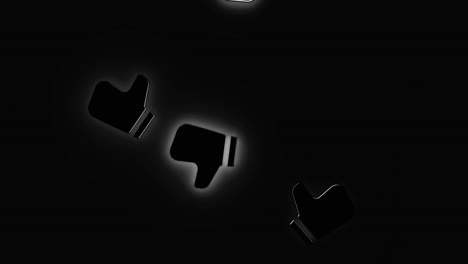 iconos de pulgar hacia arriba y hacia abajo