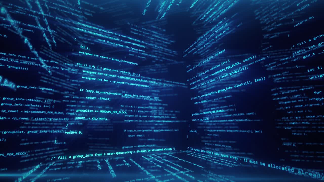 abstract computercode visueel