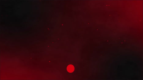 animación de puntos de luz sobre un fondo negro