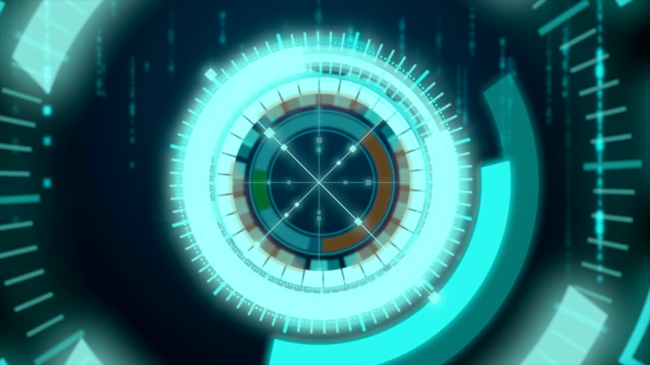 pantalla de cabeza hacia arriba moviéndose con caída binaria aleatoria en el fondo oscuro para tecnología cibernética y concepto futurista