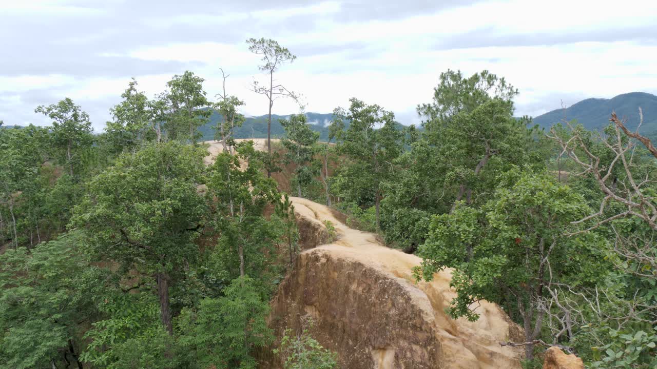 Adobe Cliffs Of Pai Canyon (Kong Lan), Thailand - Wide Shot