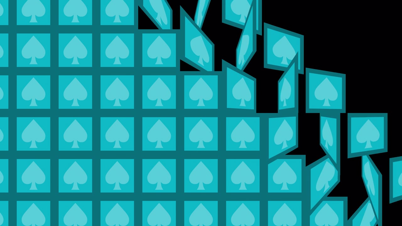 Teal Spades Card Pattern
