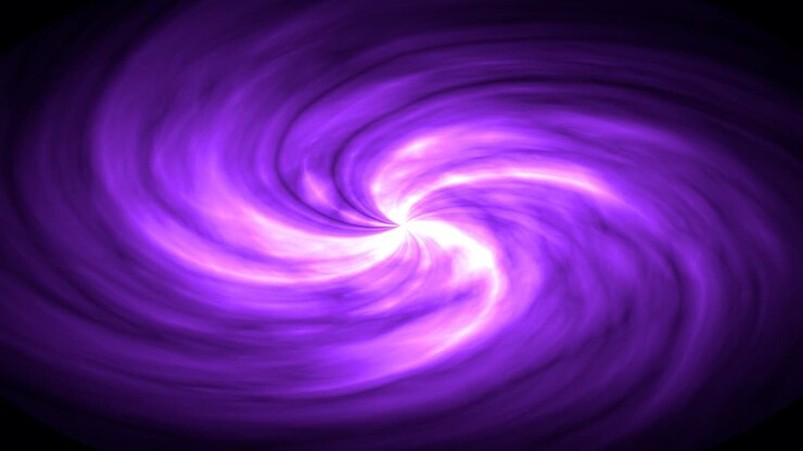 Animazione 3D della galassia, che ruota a spirale