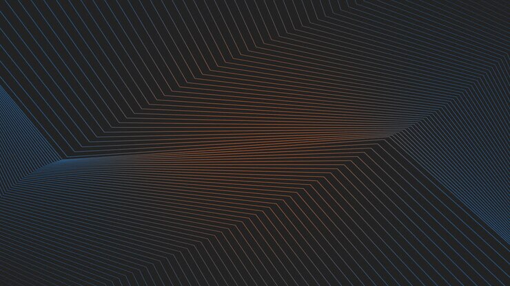Abstract zigzag pattern in shades of blue and orange