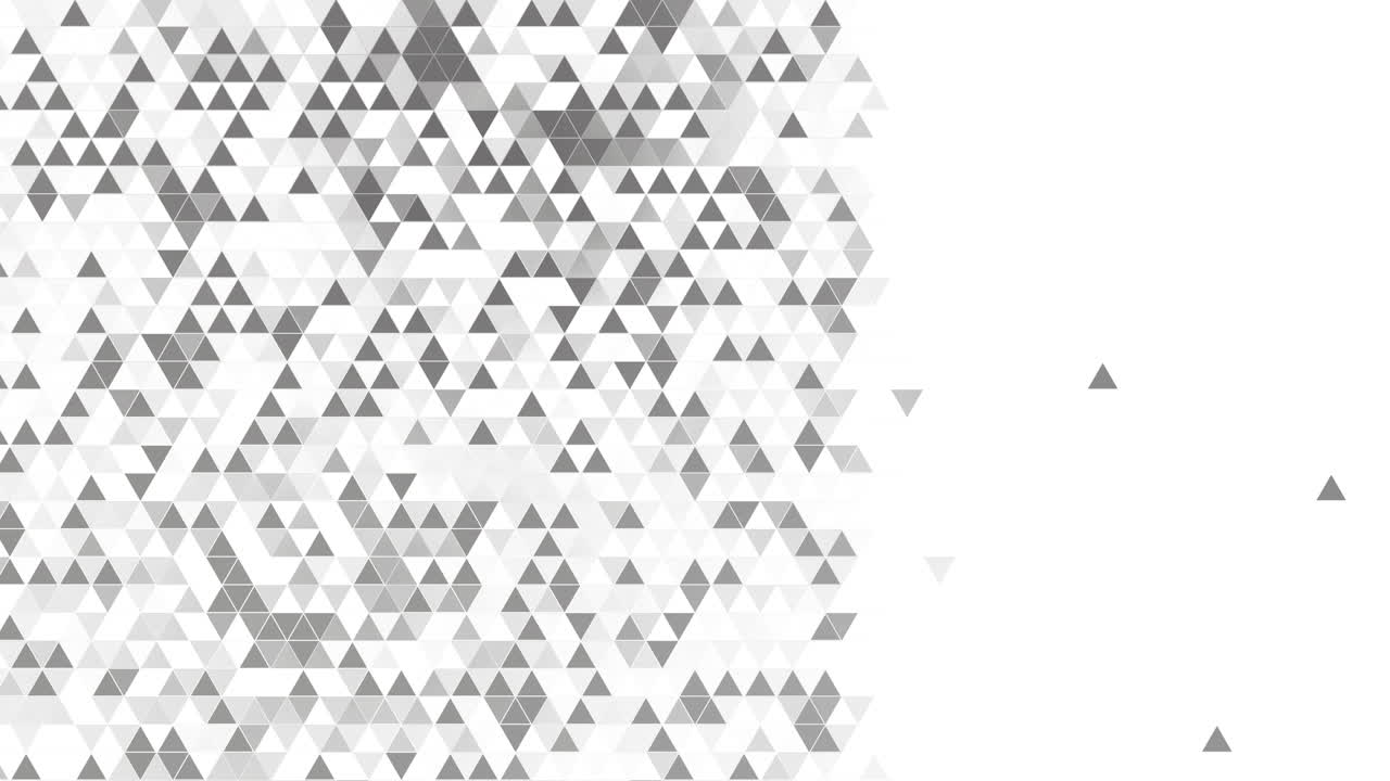 Abstract geometry triangle white and gray background. Loop animation with copy space line.