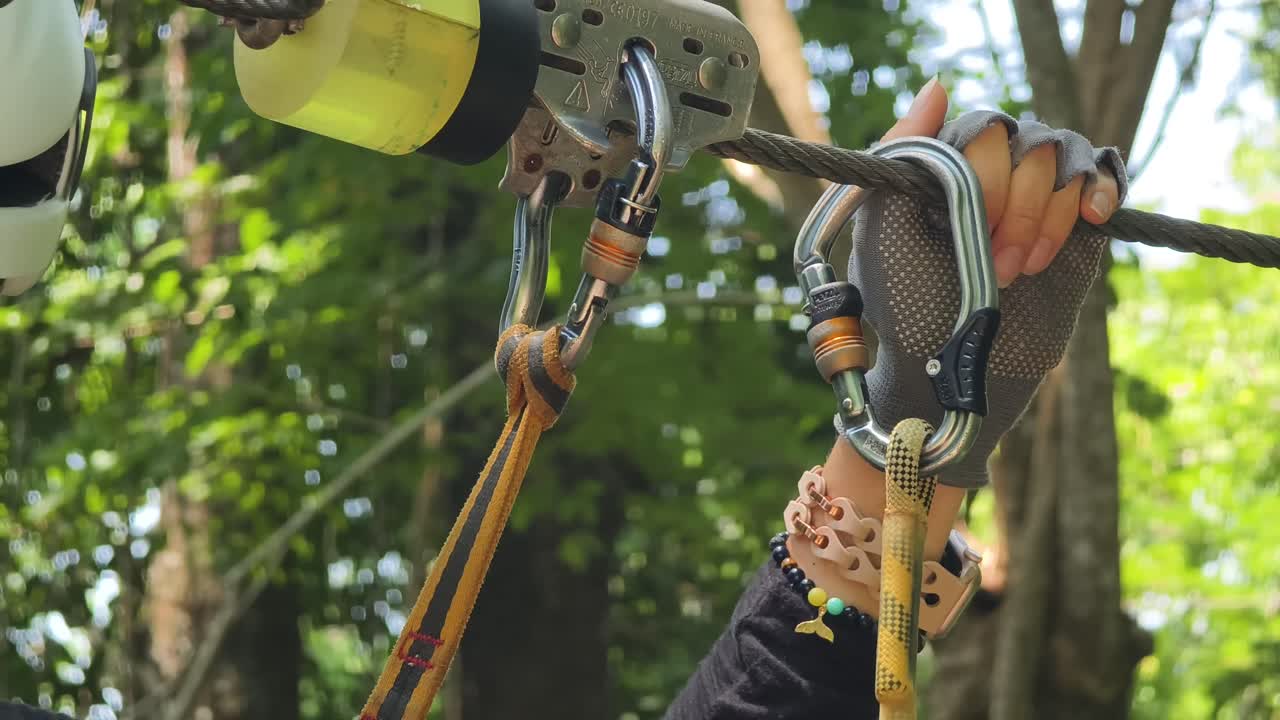 Ziplining Experience in a Forest