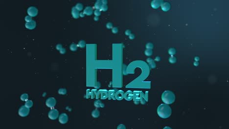 3d animation of the hydrogen element