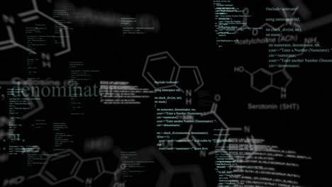 Animación-Del-Procesamiento-De-Datos-Sobre-Fondo-Negro