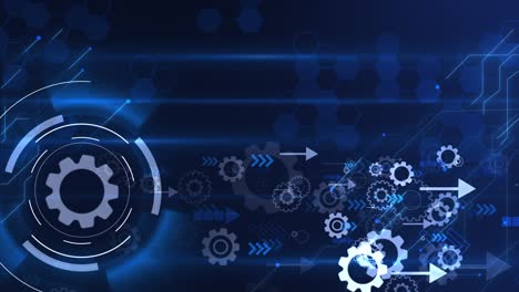 hud digital lines high speed data transfer technology background hi tech data connection infographic