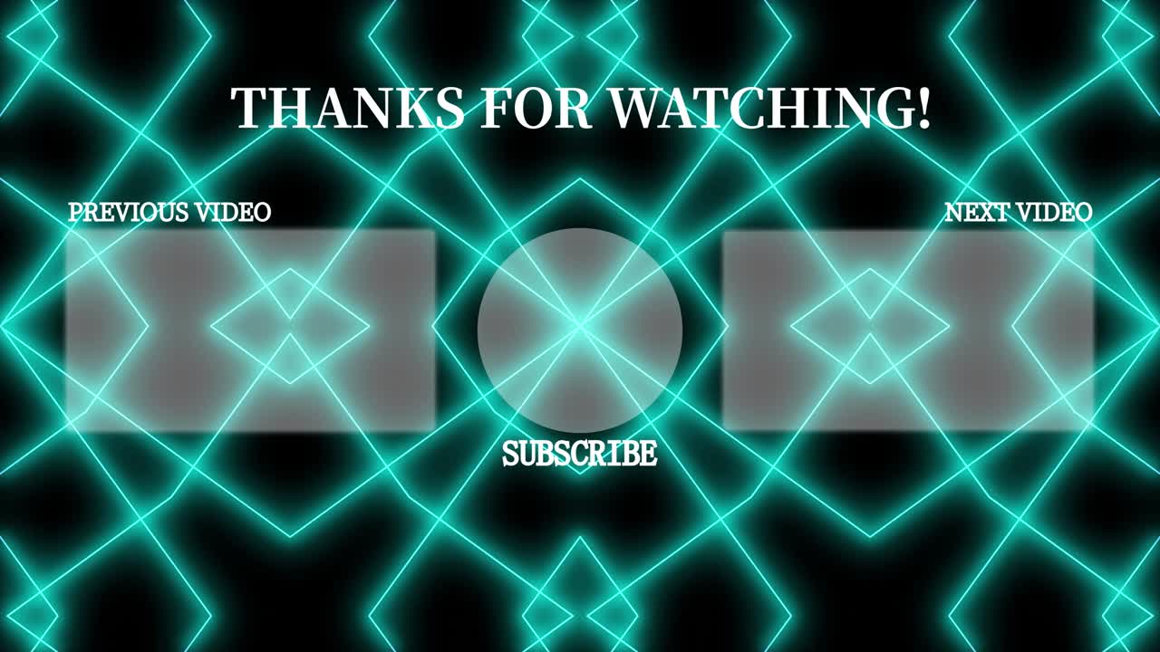 기하학적 패턴 검은 배경 엔드 카드 모션 그래픽