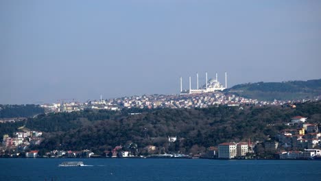 paisaje urbano de estambul con mezquita