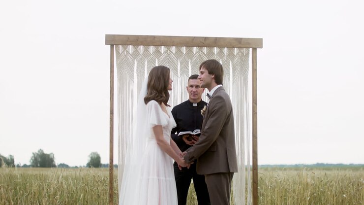 Couple getting married