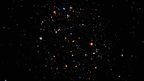 volar hacia galaxias antiguas en el universo que existió solo 450 millones de años después del big bang