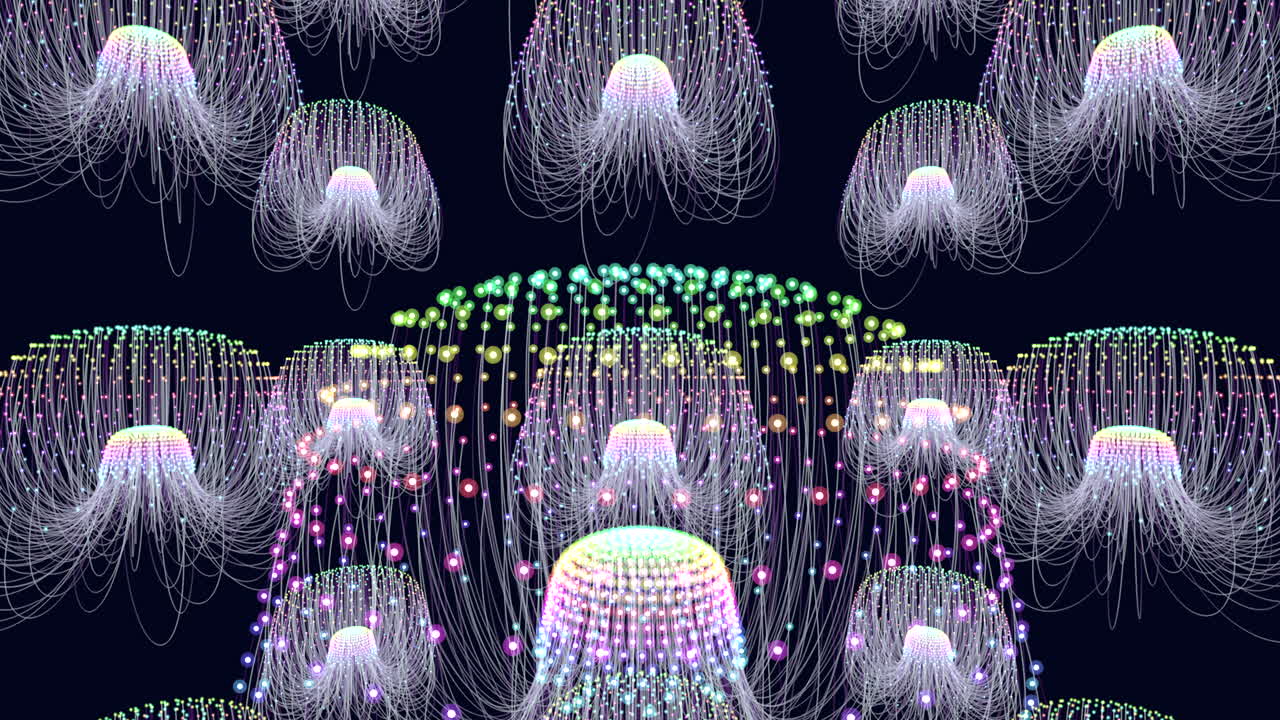 바다에서 반이는 수달, 미세한 손바닥이 흐름에 따라 흔들린다.
