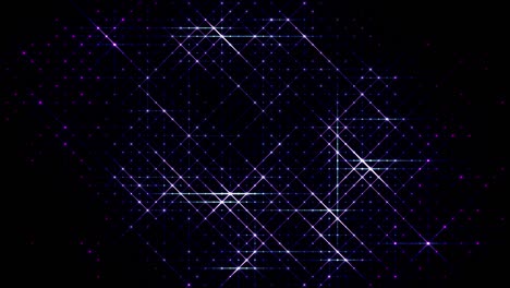 3d abstracto 4k fondo en bucle con luz de leds y espacio de copia. chispas se deslizan entre los leds de punto, las partículas cubren todo el plano de todo el marco. brillo correr en puntos. luma mate como canal alfa 1