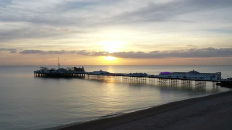 brighton pier at sunset 4k