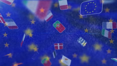 animation of european union flag